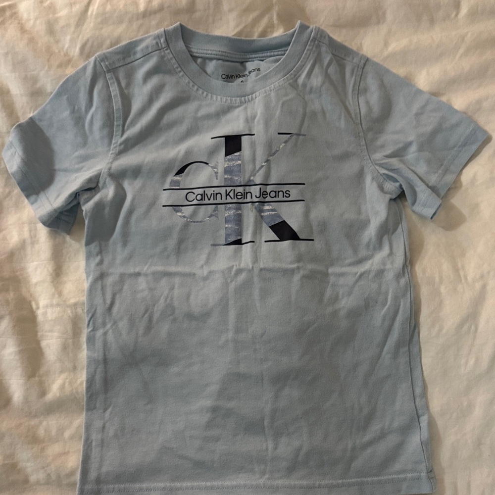 $5 - Calvin Klein Jeans Sky Blue Kids Tee